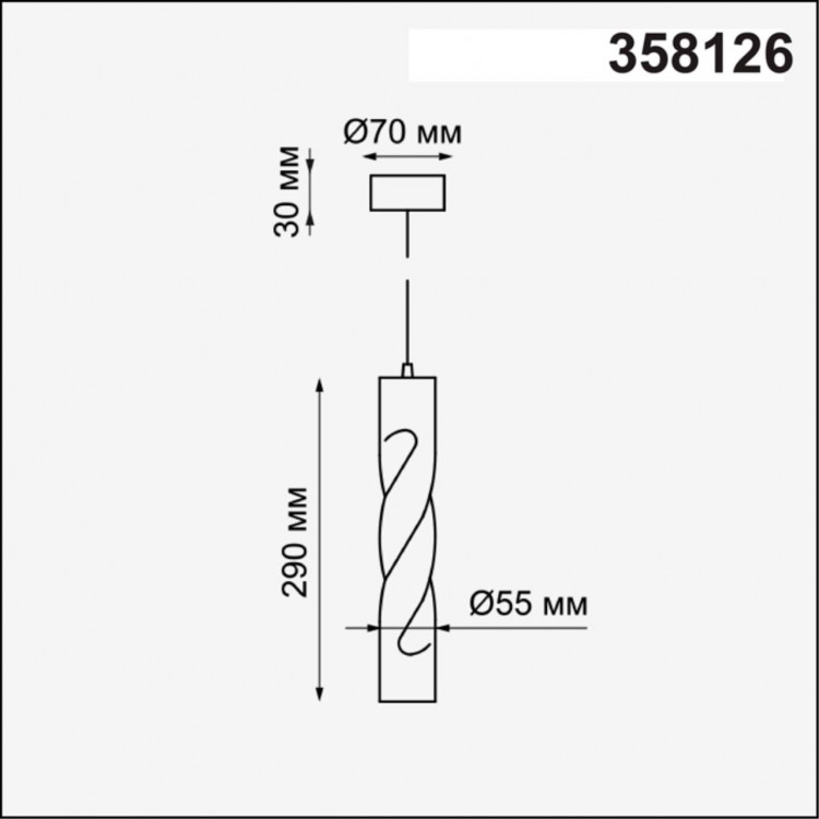 358126 OVER NT19 202 зол Накладной светильник, длина провода 1м IP20 LED 3000K 12W 160 - 265V ARTE