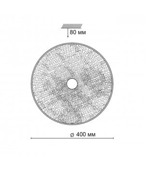 2094/DL SN 050 Светильник пластик LED 48Вт 3000-6000K D400 IP43 пульт ДУ FIOLA-foto2