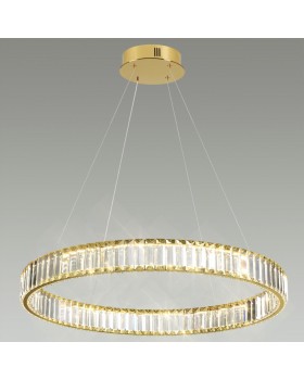 5015/45L L-VISION ODL23 425 золотой/прозрачный металл/хрусталь Люстра LED 45W 4000K 5350Лм VEKIA-foto3