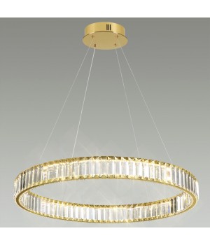 5015/45L L-VISION ODL23 425 золотой/прозрачный металл/хрусталь Люстра LED 45W 4000K 5350Лм VEKIA-foto3