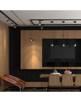 358650 PORT NT21 118 корпус черный/плафон дымчатый Трехфазный трековый светодиодный светильник IP20 LED 4000K 20W 175-245V ARTIK-foto3