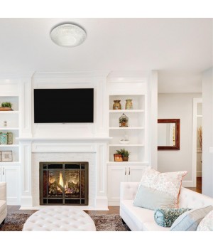 2048/DL PALE SN 049 Светильник пластик/белый/прозрачный/хром LED 48Вт 3000-6000K D420 IP43 пульт ДУ VISMA-foto3