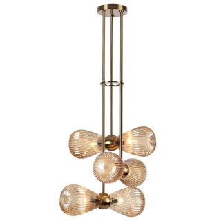 5402/6 MODERN ODL_EX23 21 золотой/янтарный/металл/стекло Подвес E14 6*40W ELICA-foto4