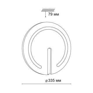 3041/CL COLOR SN 018 Светильник пластик/белый/хром LED 30Вт 4000К D335 IP43 BUTTON-foto2