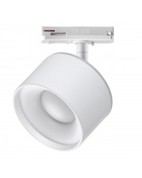 358973 PORT NT22 079 белый Светильник трековый однофазный трехжильный с переключ. цв. температуры IP20 LED 3000К\4000К\6000К 12W вниз + 3W вверх 110-2-foto3