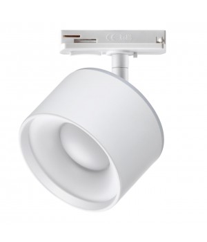 358973 PORT NT22 079 белый Светильник трековый однофазный трехжильный с переключ. цв. температуры IP20 LED 3000К\4000К\6000К 12W вниз + 3W вверх 110-2-foto3