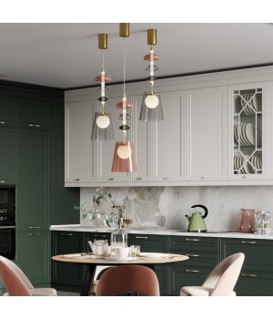 5411/18LA L-VISION ODL_EX23 13 бронзовый/цвет бордовый/серый/белый Подвес LED 18W 4000K AMORE-foto4