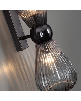 5417/2W MODERN ODL_EX23 17 черный хром/дымчатый/металл/стекло Бра E14 2*40W ELICA-foto5