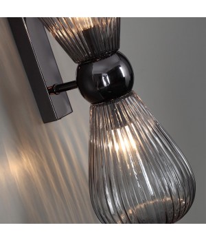 5417/2W MODERN ODL_EX23 17 черный хром/дымчатый/металл/стекло Бра E14 2*40W ELICA-foto5