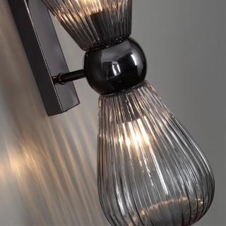 5417/2W MODERN ODL_EX23 17 черный хром/дымчатый/металл/стекло Бра E14 2*40W ELICA-foto5