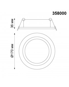 358000 SPOT NT19 253 белый Встраиваемый поворотный светильник IP20 LED 3000К 20W 85-265V STERN-foto2