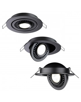 358816 SPOT NT21 252 черный Светильник встраиваемый светодиодный IP20 LED 9W 770Лм 4000K 220V GESSO-foto4