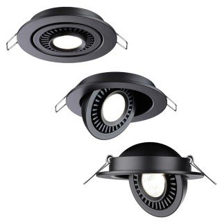 358816 SPOT NT21 252 черный Светильник встраиваемый светодиодный IP20 LED 9W 770Лм 4000K 220V GESSO-foto4