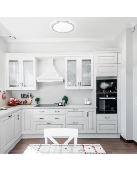 2049/EL PALE SN 095 Светильник пластик/белый LED 72Вт 3000-6000K D550 IP43 пульт ДУ KABRIO-foto3