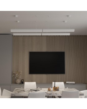 358865 OVER NT22 172 белый Светильник накладной/подвесной светодиодный IP20 LED 4000K 40W 220V ITER-foto3