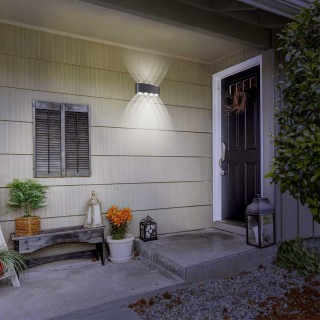 358461 STREET NT20 342 темно-серый  Ландшафтный настенный светильник IP54 LED 4000K 8W 85-265V CALLE-foto4