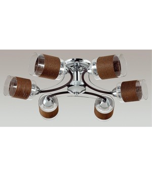 3030/6C COMFI LN16 064 хром, кофе Люстра потолочная E27 6*60W 220V FILLA-foto3