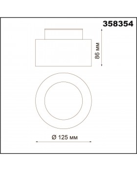 358354 OVER NT20 193 черный Светильник накладной IP20 LED 18W вниз/6W вверх 85-265V 4000K ORO-foto2