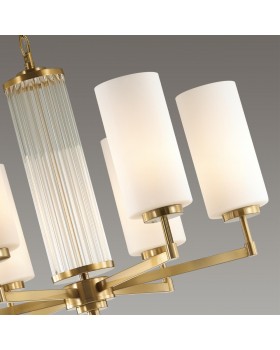 4990/6 HALL ODL23 403 матов. золотой/белый/стекло Люстра E27 6*40W KASALI-foto6