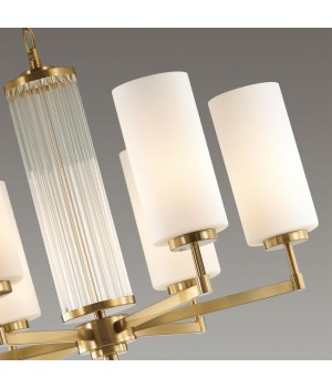 4990/6 HALL ODL23 403 матов. золотой/белый/стекло Люстра E27 6*40W KASALI-foto6