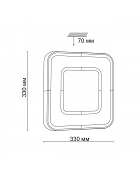 3047/CL TAN SN 011 Светильник пластик/белый/черный LED 30Вт 4000К 330х330 IP43 ARTI-foto2
