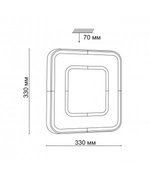 3047/CL TAN SN 011 Светильник пластик/белый/черный LED 30Вт 4000К 330х330 IP43 ARTI-foto2