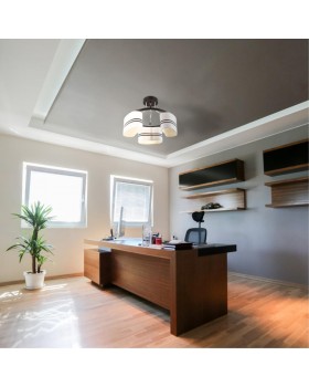 3056/3C COMFI LN16 087 хром/черный/ткань Люстра потолочная Е14 3*40W 220V IVARA-foto3