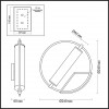 3905/6WL L-VISION ODL20 035 черный/золотистый/металл Настенный светильник LED 4000K 10W 220V BEBETTA