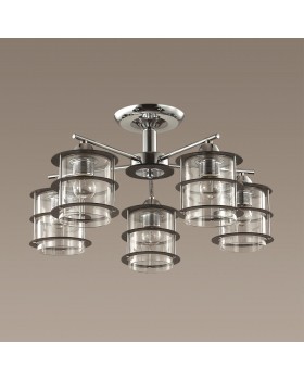 3504/5C COUNTY LN18 173 хром Люстра потолочная E27 5*60W 220V ROTONDUM-foto4