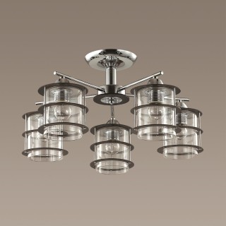 3504/5C COUNTY LN18 173 хром Люстра потолочная E27 5*60W 220V ROTONDUM-foto4