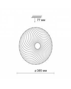 3060/DL PALE SN 048 Светильник пластик/белый LED 48Вт 3000-6000К D385 IP43 пульт ДУ FLORSA-foto2