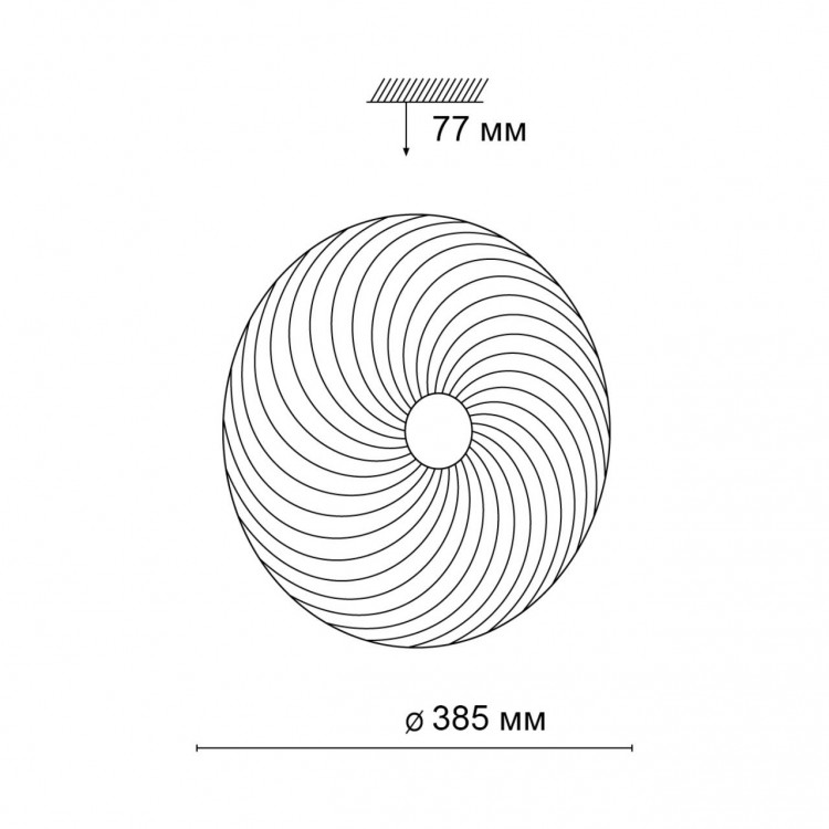 3060/DL PALE SN 048 Светильник пластик/белый LED 48Вт 3000-6000К D385 IP43 пульт ДУ FLORSA