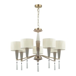 5403/7 CLASSIC ODL_EX23 33 бронзовый/светло-коричневый/кремовый металл/керамика/ткань Люстра E14 7*40W LATTE-foto6