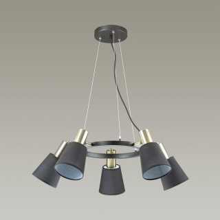 3638/5 MODERNI LN19 117 черный Люстра E14 5*40W 220V MARCUS-foto4