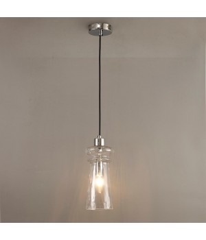 4968/1A MODERN ODL23 300 хром/прозрачный/металл/стекло Подвес E14 1*40W PASTI-foto3