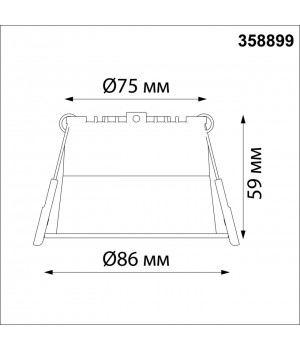 358899 SPOT NT22 227 белый Светильник встраиваемый светодиодный IP20 LED 4000К 9W 220V TRAN-foto2