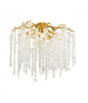 5005/8C HALL ODL23 487 золотой/прозрачный металл/хрусталь Люстра потолочная G9 8*40W BANCHE-foto4