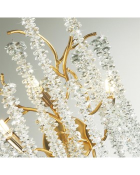 5005/3W HALL ODL23 487 золотой/прозрачный металл/хрусталь Бра G9 3*40W BANCHE-foto5