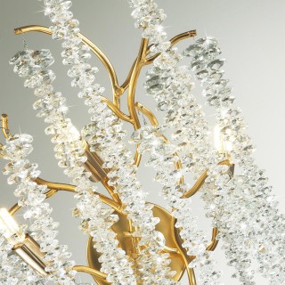 5005/3W HALL ODL23 487 золотой/прозрачный металл/хрусталь Бра G9 3*40W BANCHE-foto5