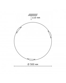 362 GLASSI SN 106 Светильник стекло/белое E27 3*100Вт D500 QUADRO WHITE-foto2