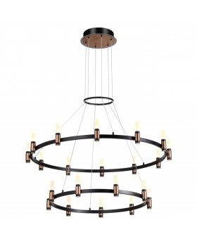 5009/98L L-VISION ODL23 387 матовый черный/ ант.бронза/белый/металл/акрил Люстра LED 98W 4000K 2500Лм CANDEL-foto4