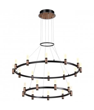 5009/98L L-VISION ODL23 387 матовый черный/ ант.бронза/белый/металл/акрил Люстра LED 98W 4000K 2500Лм CANDEL-foto4