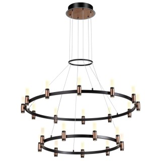 5009/98L L-VISION ODL23 387 матовый черный/ ант.бронза/белый/металл/акрил Люстра LED 98W 4000K 2500Лм CANDEL-foto4