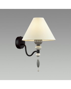 4896/1W MODERN ODL_EX23 25 черный матов./серый/молочный металл/керамика/ткань Бра E14 1*40W SOCHI-foto3