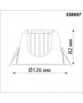 358697 SPOT NT21 251 белый/хром Светильник встраиваемый светодиодный IP20 LED 4000К 30W 100-265V KNOF-foto2
