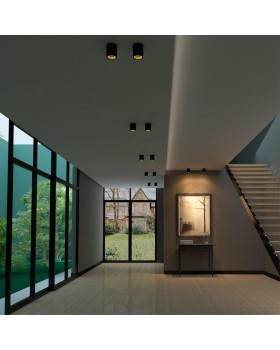 358485 OVER NT20 196 черный/золото Светильник накладной IP20 LED 10W 220V RECTE-foto3