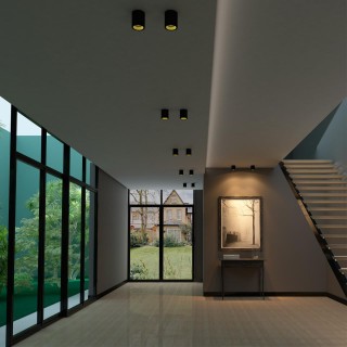 358485 OVER NT20 196 черный/золото Светильник накладной IP20 LED 10W 220V RECTE-foto3