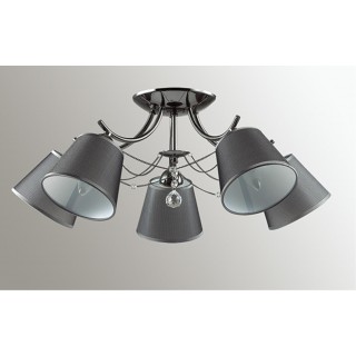 2974/5C COMFI LN16 092 темн.хром/абажур/хрусталь Люстра потолочная E14 5*40W 220V PORTA-foto4