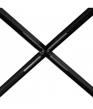 135128 SHINO NT21 043 черный Соединитель с токопроводом для шинопровода Х-образный IP20 48V FLUM-foto3