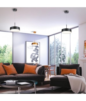 358762 OVER NT21 184 черный Светильник накладной светодиодный, длина провода 2м IP20 LED 30W 4000K 2600Лм 100-265V PROMETA-foto3